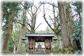 画像:大石見神社随身門 画像:大石見神社随身門