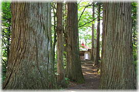 画像:安久土熊野神社参道