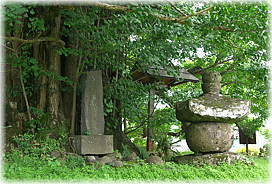 画像:下の城のイチョウ(五輪塔)