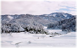 画像:村屋付近の雪景色