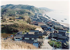 画像:椎谷の町並み