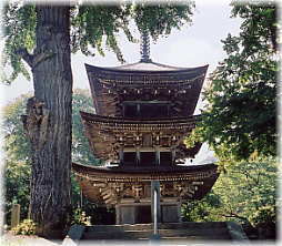 画像:前山寺三重塔